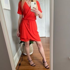 Aritzia Babaton wrap dress